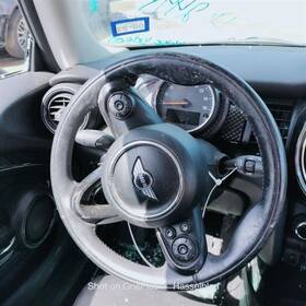 32306996047 Mini Cooper 2017 Black Leather Steering Wheel Only Oem