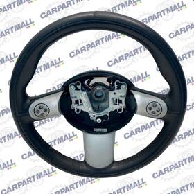 6762458 Mini Cooper 2002-2006 Steering Wheel With Control Buttons Leather Oem