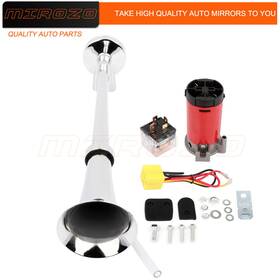 10144100 Mirozo 150db Super Loud Single Trumpet Kits Air Horn Compressor Fit For Car Lorry Boat
