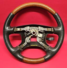 4400a015ya Mitsubishi 2001 - 2004 Montero Limited Steering Wheel With Woodgrain / Leather