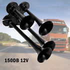 Mod-170-zkw Unbranded Black Tones Train Quad Loud Air Horn Kit Truck