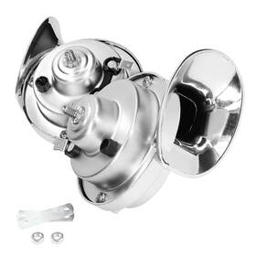 Moly Magnolia 716837845669 2pcs Super Loud Train Horns Car Air Electric Snail Double Horn 12v Waterproof