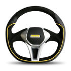 Gtf35bk0s Momo 13.8 350mm Black Steering Gt-50 " Leather Wheel