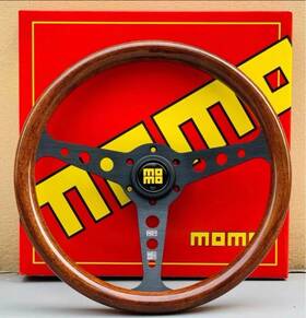 Ind35ma0b Momo Heritage Steering Wheel Mahogany 350mm - With Sk-50 Shifter