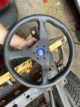 Mcl35bk6b Momo Monte Carlo Steering Wheel 350mm Blue Stitching Montecarlo Inch Us Dealer
