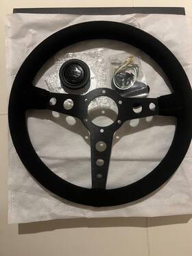 Pro35bk1be Momo Steering Wheel Prototipo Limited Black Edition 350mm / Alcantara