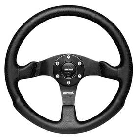 M36010 Momo Tuning & Safety Series Competition 14 Inch 3-spoke Steering Wheel - Black