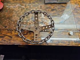 Gs124ch Mooneyes 11 Inch California 4-spoke Chain Steering Wheel