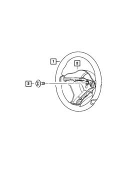 0tq91dx9aa Mopar Genuine Steering Wheel Cover