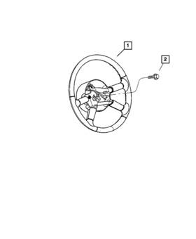 1ex89bdaab Mopar Genuine Steering Wheel