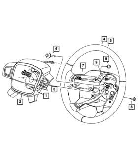 1fm321d1aa Mopar Genuine Steering Wheel Back Cover