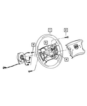 1fm361dvaa Mopar Genuine Steering Wheel Back Cover