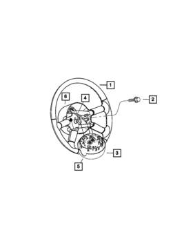 1hh76bdaaa Mopar Genuine Steering Wheel