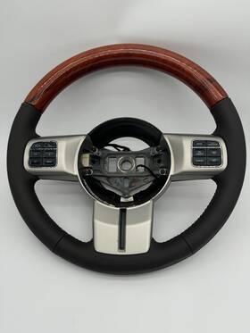 1jh901l9af Mopar New Oem 2011-2013 Jeep Grand Cherokee Leather/wood Steering Wheel W Pre-crash