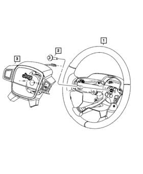 1kq39xzaaa Mopar Genuine Steering Wheel Bezel Left
