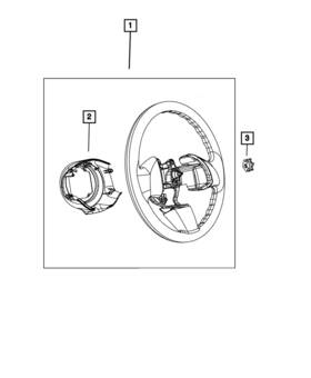 1ru70khpac Mopar Genuine Steering Wheel