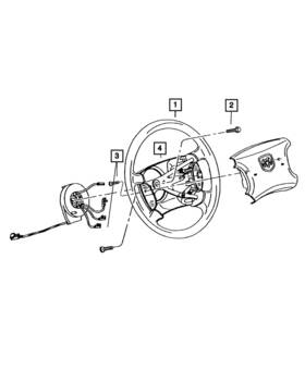 1ty08xdvaa Mopar Genuine Steering Wheel