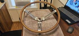 2996701 Mopar 83053 A/b Body Wood Grain 16 In Steering Wheel Charger Road Runner