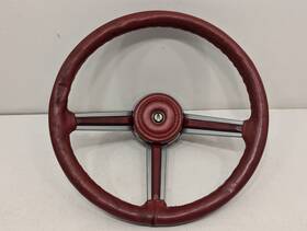 4019464 Mopar Vintage Chrysler Imperial Steering Wheel Dodge Plymouth Red Used Parts