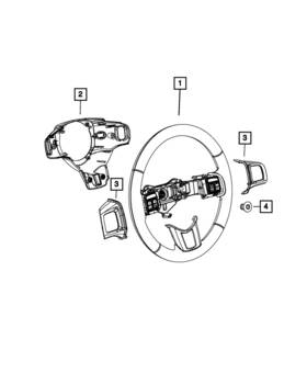 5ld431l9ac Mopar Genuine Steering Wheel