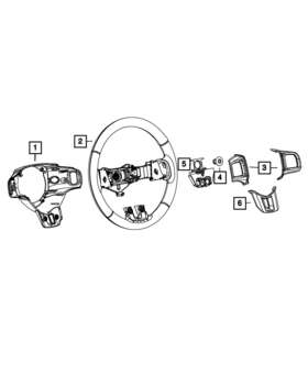 5ls77xdvaa Mopar Genuine Steering Wheel
