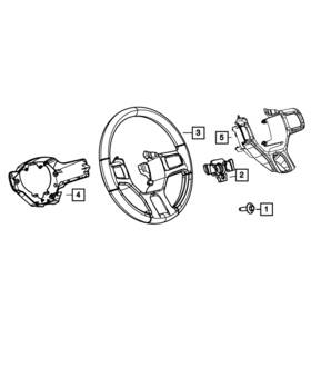 5nn17xdvaa Mopar Genuine Steering Wheel Back Cover