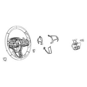 5sq20nccaa Mopar For Dodge Durango 2020-2022 Lower Steering Wheel Bezel
