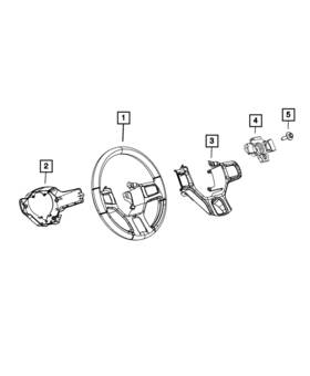 5yg392x9aa Mopar Genuine Steering Wheel