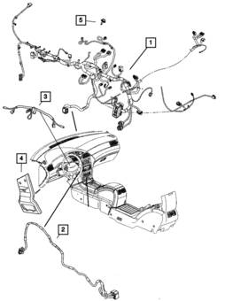 68003848aa Mopar Genuine Steering Wheel - Wiring