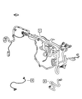 68018160ac Mopar Genuine Steering Wheel Wiring