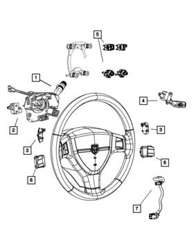 68030135aa Mopar Genuine Horn Switch