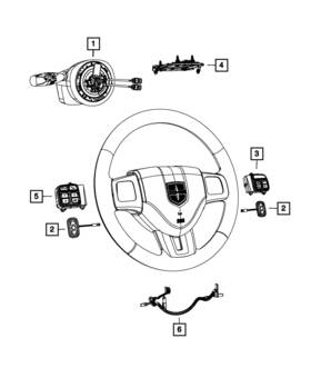 68092569ae Mopar Genuine Horn Switch