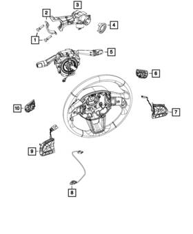 68275241aa Mopar Genuine Steering Wheel - Wiring