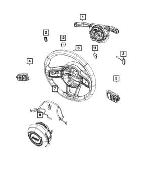 68400792ab Mopar Genuine Steering Wheel Wiring