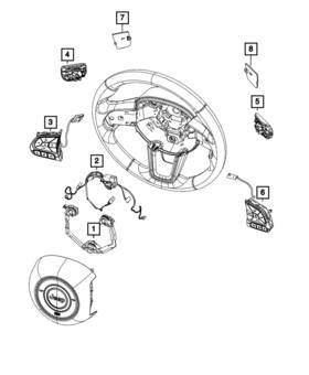 68411006aa Mopar Genuine Steering Wheel Switch