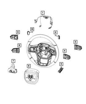 68619672aa Mopar Genuine Steering Wheel Wiring
