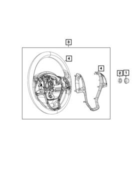 7aq62lxhaa Mopar Genuine Steering Wheel
