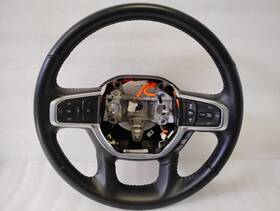 7ff132x7ab Mopar 2019 20 21 22 23 24 Ram 2500 3500 Front Steering Wheel Black Leather Oem