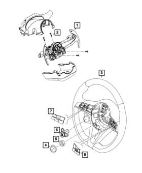 7mu54lxhaa Mopar Genuine Multi-function Switch