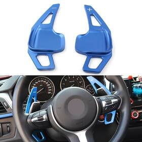 Bmw5 Motohij 536123439286 Blue Shift Paddle Steering Wheel Shifter Extension For Bmw3 F10 / F30 F80