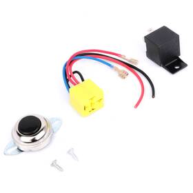 Mo108105t01 Motomasterspro Pre-wired Quick Connect Plug/socket Wiring Kit 4-pin Horn Relay And Button 30a/12v