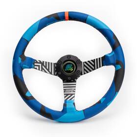Mpi-do-h60-vgj Mpi Mpi-do-h60-vgj/b Steering Wheel Blue Leather Grip Vaughn Gittin Jr Drift