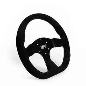 Mpi-gt2-13-b Mpi Gt D Shaped Suede Steering Wheel Aluminum Blk