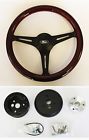 Mqp2009x Fs Wood Steering Wheel On Black For Ididit Flaming River Column 13 3 4 Ford Cap
