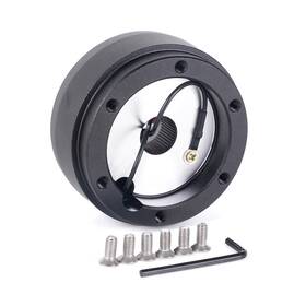 Qr061 Muge Black Steering Wheel Short Hub Adapter 186h For Volkswagen Vw Golf Jetta Porsche