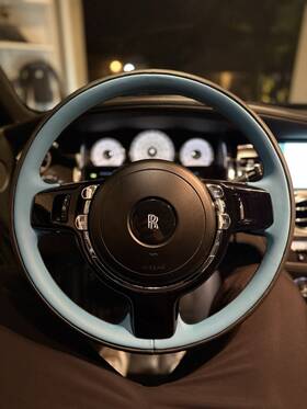 6860442 Nardi Two Tone Rolls Royce Wraith Steering Wheel With New Leather
