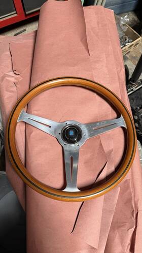 Bc2591r Nardi 360mm Steering Wheel Genuine Made In Italy With Horn Button