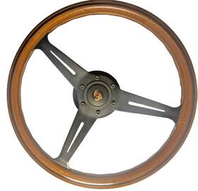 5062.36.2000 Nardi Personal Italy Classic 14.5 Inch Steering Wheel Mahogany Wood With Black Spoke