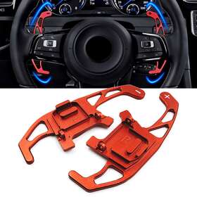 Newyoutube 210000510502 Steering Wheel Shift Shifter Paddles For Vw Golf Gti R Gtd Gte Mk7 13-18 Red Gz