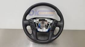 235.da1021 Nissan 21 Titan Pro-4x Heated Steering Wheel With Controls Black Leather